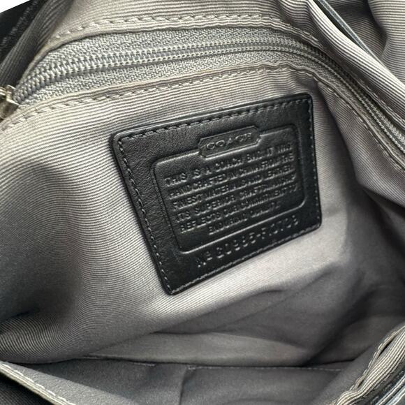 Vintage coach black signature soho shoulder bag with buckle strap Y2K Logo - Picture 8 of 8